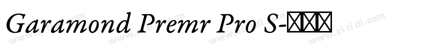 Garamond Premr Pro S字体转换